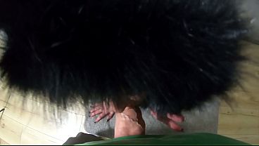 Glistening Downjacket Tease, Deep Blowjob And Cum On My Coat thumbnail