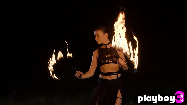 Beautiful babe posed and exposed her stunning body after hot striptease 