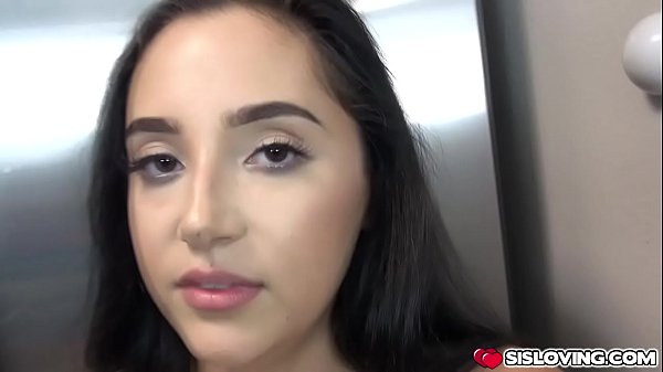 Becky Sins gets horny and let stepbro have her and goes off sucking him deep down in her mouth! 