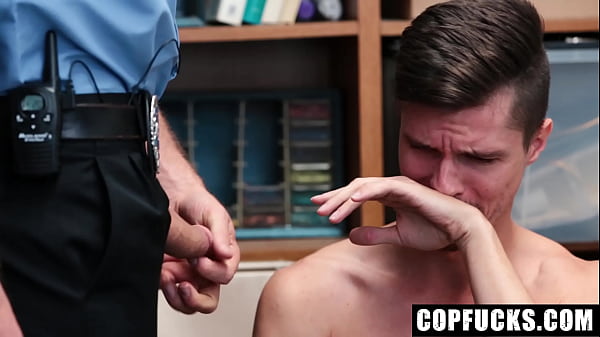 Thief Guy Brought Into the Back Room for Further Questioning - Copfucks 