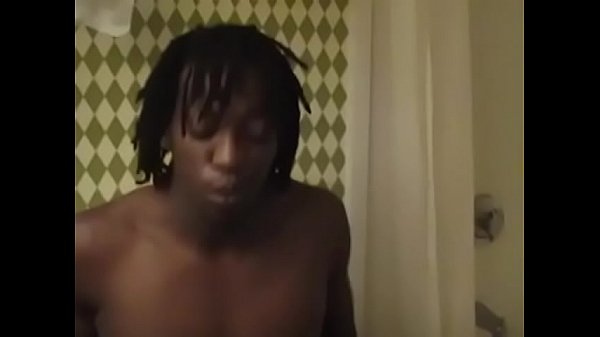 Sexy Black Twink Gives His Dick In Shower Room thumbnail
