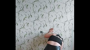 Pretty Gothic Princess Femboy In Leather Skirt And Hot Tights Sweet Attractive Body thumbnail