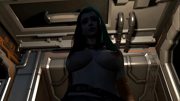 [VAM][3D] Blue alien queen pay tribute