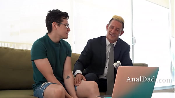 Nerdy Stepson Fucks Hunk Stepdad thumbnail