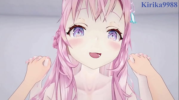 Hakui Koyori and Sakamata Chloe intense sex. - Hololive VTuber POV Hentai