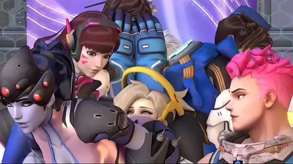 Overwatch Tracer/Widow maker Facesit Mercy 