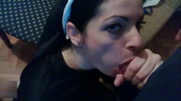 Slut Milf In A Nun's Costume Sucks Her Boyfriend's Dick thumbnail