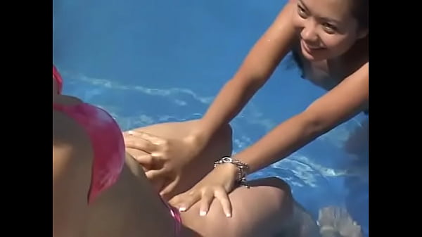Pretty Girls Play In Swimming Pool thumbnail