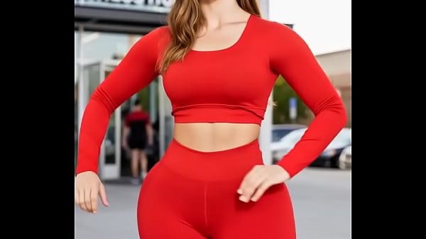 Leggins ajustados rojos