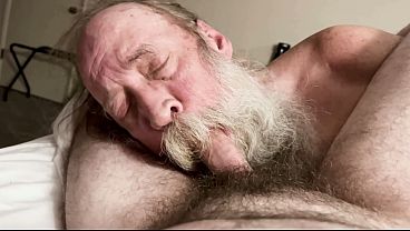 Daddy Bear Sucking Hairy Cub Cock - Big Bearded Face Fuck 