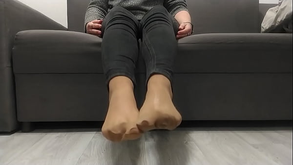 Sexy Nice Girl Shows Nude Nylon Socks thumbnail