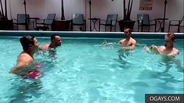 Boys Having Fun In The Pool Then Fucking thumbnail