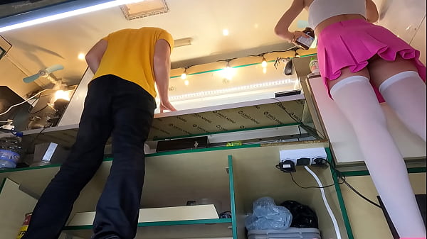 Cute And Innocent Real Virgin Candid Camera Upskirt On Food Truck thumbnail