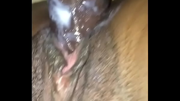 Ebony wife creaming on my dick