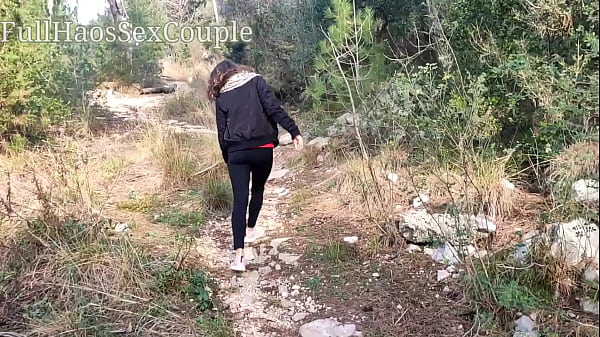 Hot Girl Walking In The Woods And Jerking Off Friend's Cock thumbnail