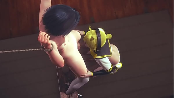 Vocaloid Yaoi Femboy - Len Blowjob In Warehouse thumbnail