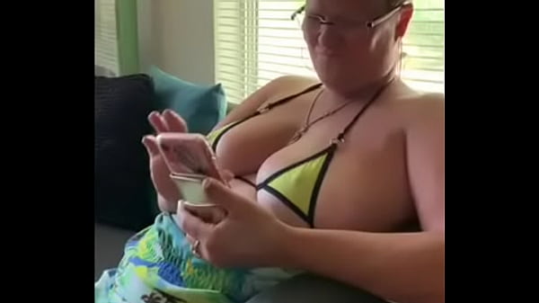 Amateur texas teacher pulls swimsuit to the side to reveal snatch 