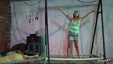 Nonton Hard And Rough Ffm 3some Anal Sex For Domina And Her Mistress At Dungeon At Bdsm Session thumbnail