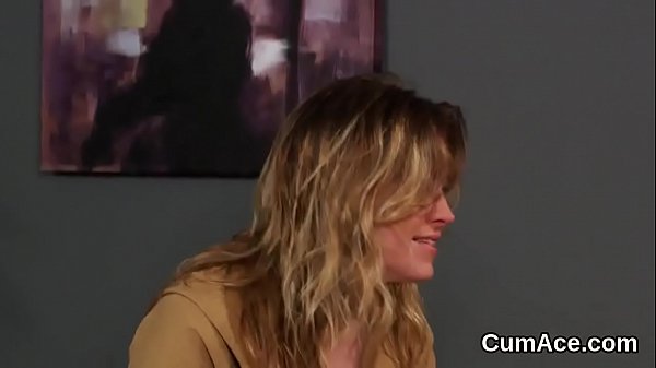 Tempting Teen Enjoys A Throat Sucking And Quite A Bit Of Cream On Her Face thumbnail