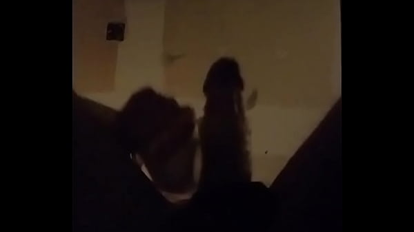 Big white cock cum's on glass