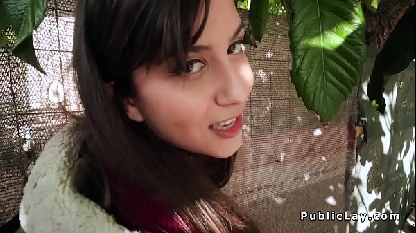 Romanian babe gets huge dick in the ass in public 