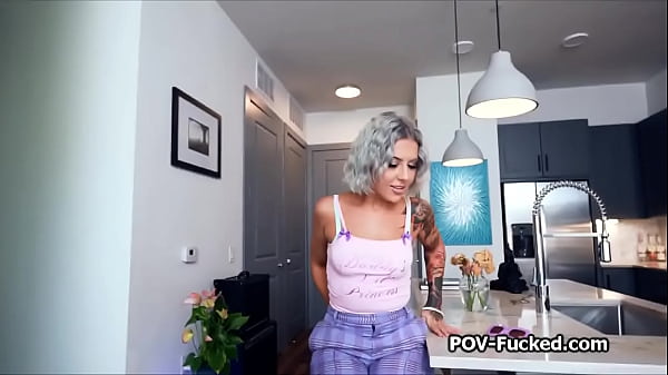 Luna shows amazing ass then bends over fort hat big dick