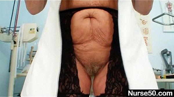 Grandma In Uniform Spreads Blond Hairy Pussy thumbnail