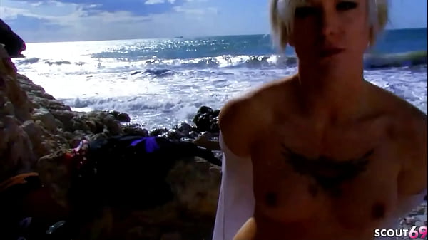 Grey Coloured Hair Teen Model Seduce To Outdoor Fuck At Foto Shooting thumbnail