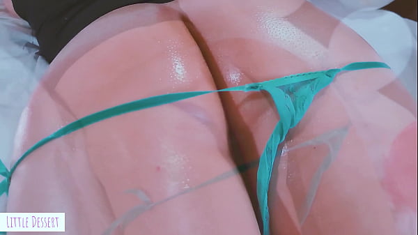 You Don't Want To Miss Little Dessert Showing Her Big Round And Perfect Ass Of Oil Playing With A Glass Dildo thumbnail