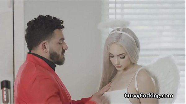 Teen Babe With Huge Tits And Angel Wings Tit Fucks A Hard Dick thumbnail