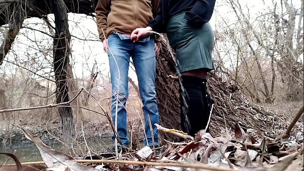 Perverted And Trouble-free Mother-in-law Sucks My Cock On The Street After I Pee thumbnail