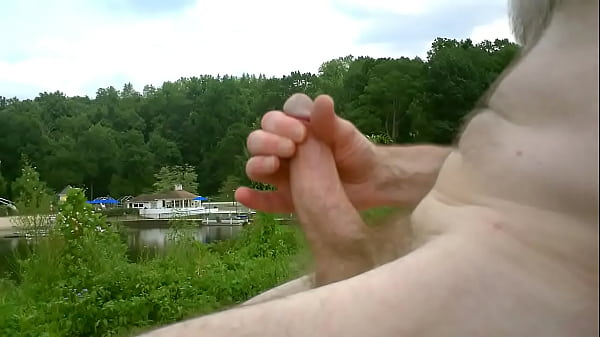 Wank Off At Public Park Lake Addict First 2012 No Face thumbnail