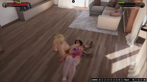 Johnny Walker Black VS Booty (Naked Fighter 3D)