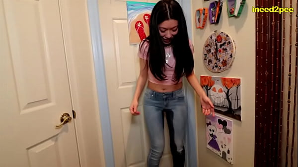 Meeting Miss Mia Outside Bathroom Wetting Her Jeans thumbnail