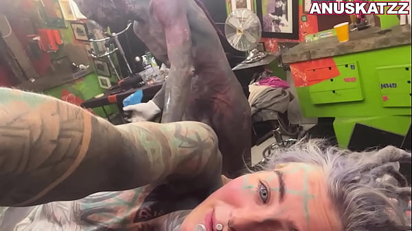 Play MP4 - Pierced Tattoo girl Anuskatzz gets rough sex after tattoo session - blowjob fucking orgasm cumshot