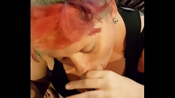 Big tits loves sucking cock 