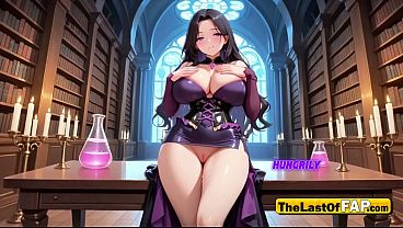 Eternal Youth MILF Sorceress with Perfect Curves Gets Fucked in the Forbidden Library - AI ANIMATION