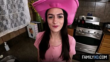 Nonton Horny Stepdaughter Takes Cock Riding Lessons From Stepdad thumbnail