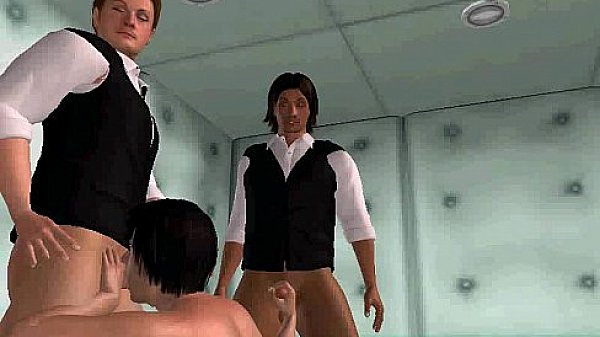 Three Sexy 3d Studs In Suits Are Fucking thumbnail