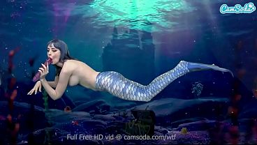 Mermaid masturbates till she gets even more wet