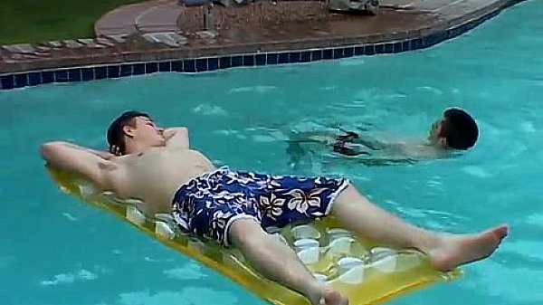 Free Gay Porn Movie Trailers First Time Kaleb's Pissy Pool Party thumbnail