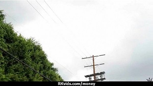 Amateur girl accepts cash for sex from stranger 20 