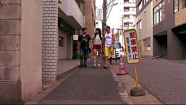 Soon, You'll See A Close Up View Of Her Pink Slit, Before She Gets A Couple Facial Cumshots thumbnail