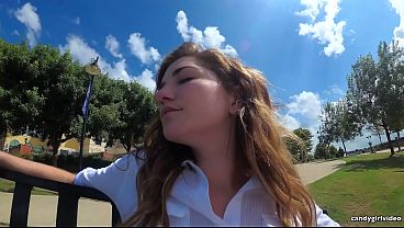 Skye blue pink micro thong up the skirt hd