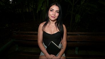 Picking Colombian Teen At Night thumbnail