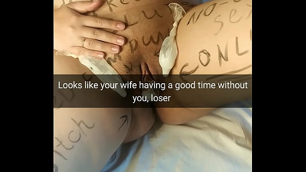 Busty married girl become a slutty whore behind her hubby back - Cuckold Captions - Milky Mari 