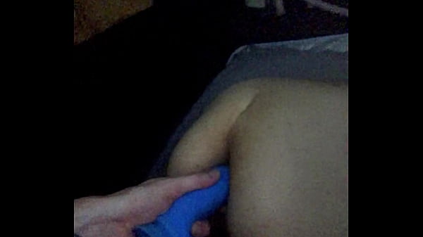 Shoving big blue dick in that tight ass