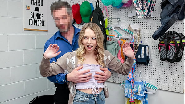 Teen Shoplifter Has to Blow the Guard'_s Cock as Her Punishment - Myshopsex