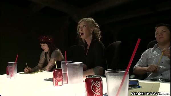 On Americas Next Top Bottom Idol Muscled Dude Jason Miller Presented To Jury And Then Big Dick Shemale Juror Morgan Bailey Anal Fucked Him On Stage thumbnail