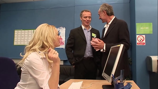 Stacey Saran And Syren Sexton Wear Lingerie To Their Interviews And Get Fucked Hard thumbnail